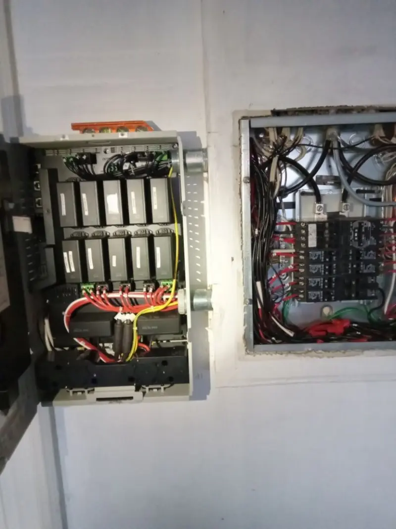 Electrical panel upgrade completed for Indoor Lighting Installation in Des Moines